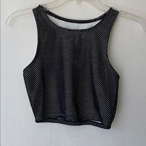 Fishnet crop top from Jessica Simpson